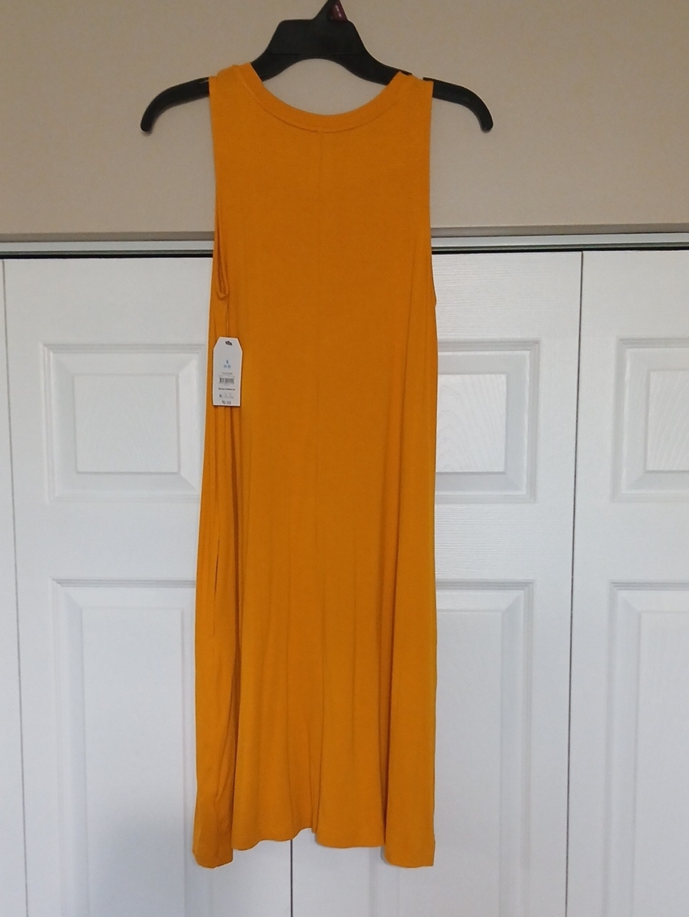 Time and Tru Mustard Yellow Sleeveless Maxi Dress
